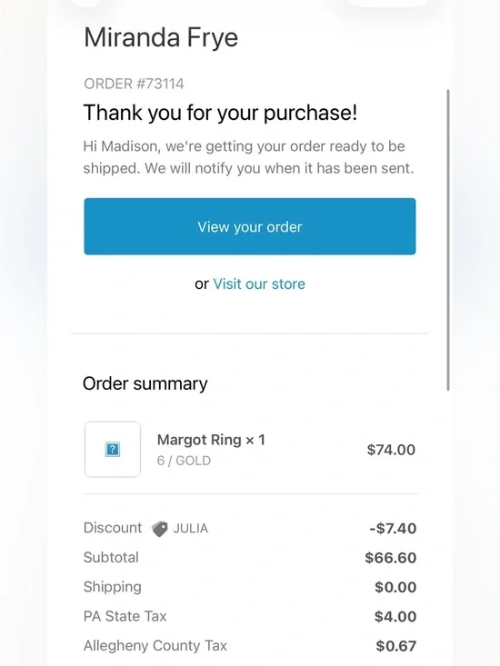 Miranda Frye Margot Ring - Picture 3 of 5